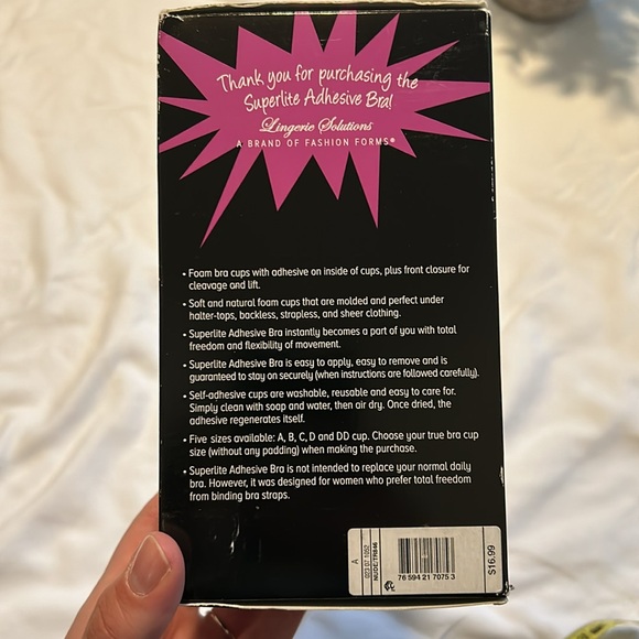 Lingerie Solutions superlite adhesive bra nude size A - Picture 2 of 9